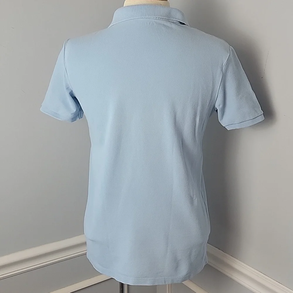 OLD NAVY Bundle of 2 Boy's Powder Blue Uniform Short Sleeve Pique Polo Shirts XL
